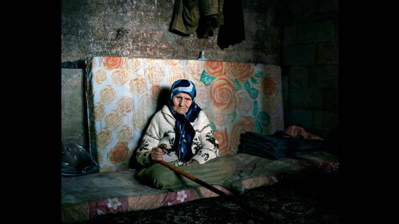 "Khaldiye, 103, pictured in her son's rented home in northern Lebanon, has outlived all of her siblings. She fled Syria two years ago." - UNHCR