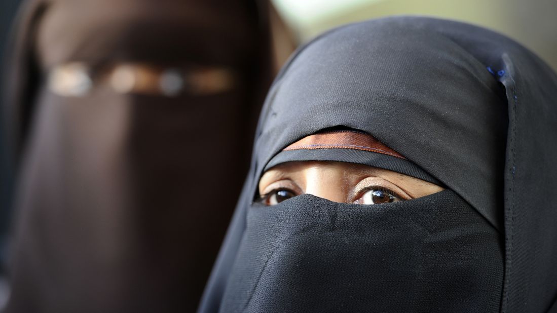 The niqab is a veil that covers the face but has an opening for the eyes.