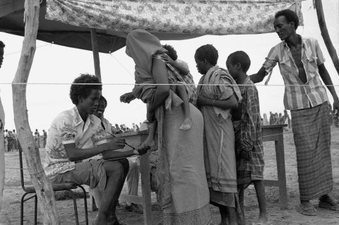 Refugees are registered in Somalia in November 1981. The Nobel Peace Prize that year was awarded to the United Nations' refugee agency, the Office of the United Nations High Commissioner for Refugees.