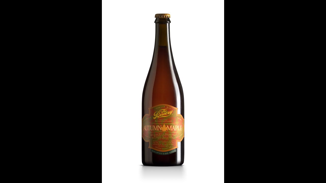 The Bruery's Autumn Maple is a great fall-flavored Belgian style brown ale. (10% ABV)