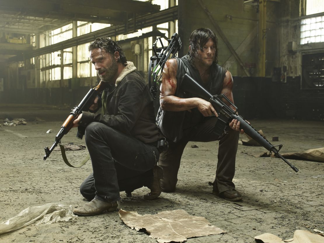 Rick (Andrew Lincoln) and Daryl (Norman Reedus) were two essential components of a post-apocalyptic team in "The Walking Dead."