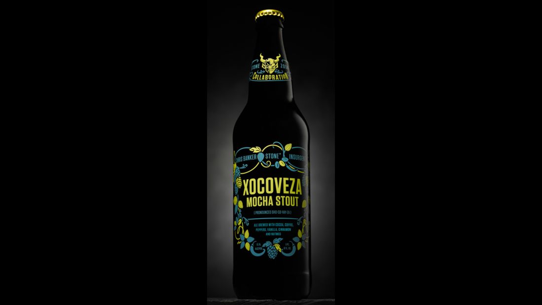 Xocoveza (pronounced sho-co-VAY-za), Stone's milk stout, is a limited run so get one while you can. (8.1% ABVl)