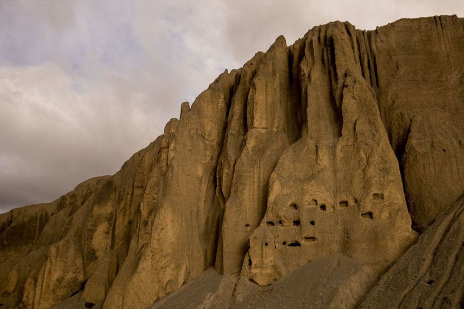 There are more than 10,000 man-made caves in Mustang, many more than 1,000 years old. Most seem impossible to access as they open high onto vertical cliffs. They've been used as meditation places, military lookouts, homes, cemeteries and storage vaults. 