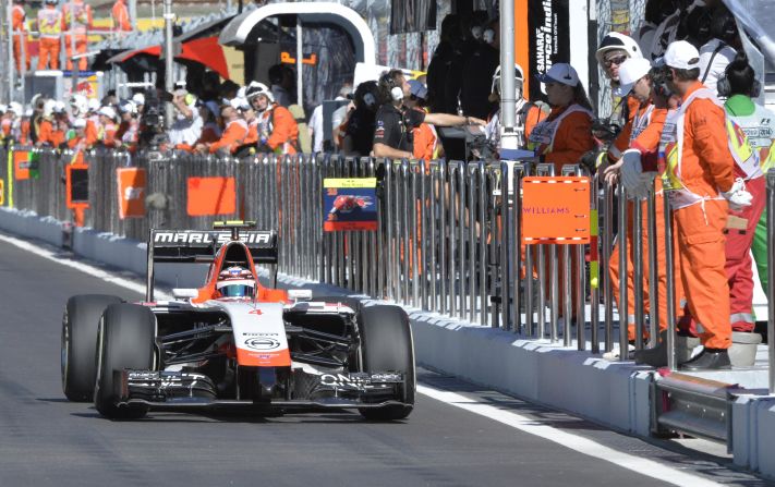 Britain's Max Chilton is the Anglo-Russian outfit's sole entry for Sunday's race. Bianchi is the only Marussia driver to have won championship points in the team's four seasons on the grid.