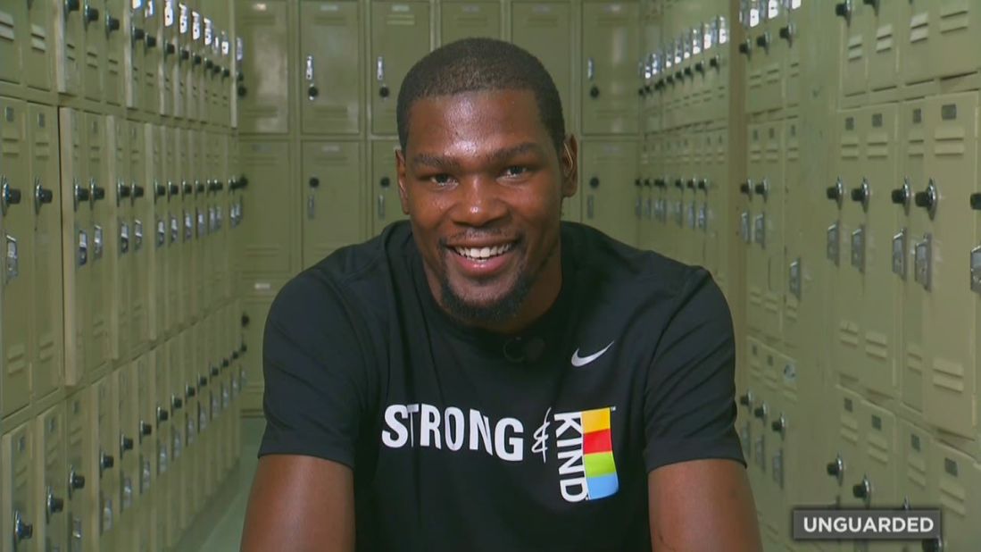 "The only thing I wanted to do was to show love to everybody who helped me get to that point," Durant later told CNN. "I knew it wasn't all (just) me that got there."