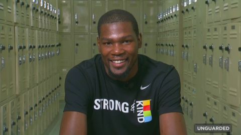 "The only thing I wanted to do was to show love to everybody who helped me get to that point," Durant later told CNN. "I knew it wasn't all (just) me that got there."
