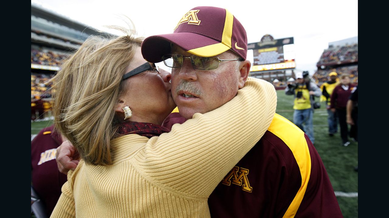 Coach Kill thanked his wife of three decades, Rebecca, for standing by his side.