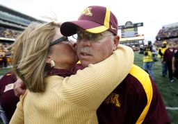 Coach Kill thanked his wife of three decades, Rebecca, for standing by his side.