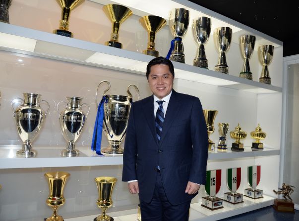 The 44-year-old Thohir took a 70% stake in Inter just under a year ago. He is one of only two foreign owners in Serie A.