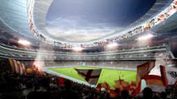 An artists impression of Roma's new stadium.