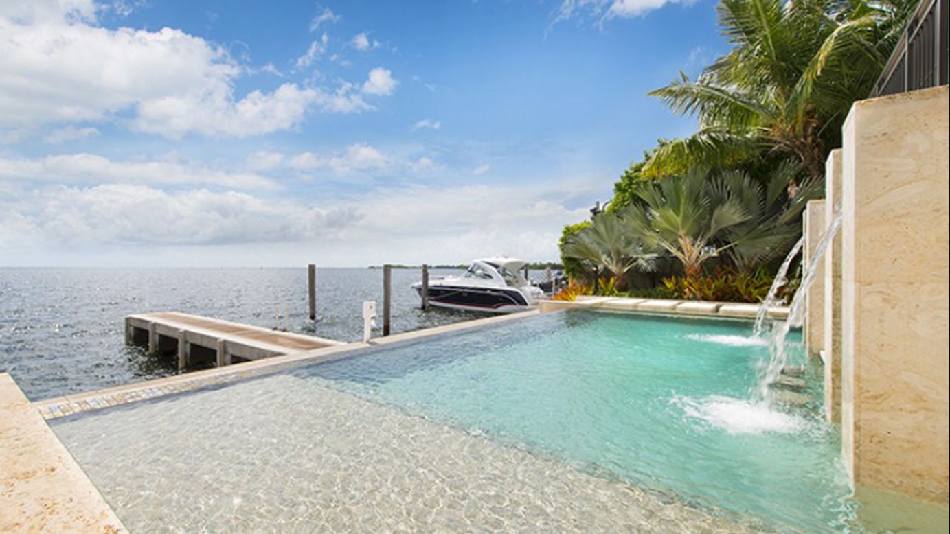 Basketball star LeBron James is selling his Miami home for a whopping $17 million, according to Zillow. The 12,000-square-foot house is in a gated community and is right on the water. The six-bedroom, eight-bathroom home has a wine cellar, a movie theater and a private sun deck. The property also boasts a guesthouse, a pool and a boating dock with enough parking for two 60-foot yachts.