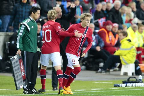 Martin Odegaard came on as a substitute during Norway's 2014 clash with Bulgaria to become the youngest player ever in European Championships qualifying history at 15 years and 300 days.