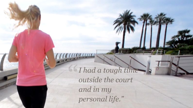 wozniacki tough time off court