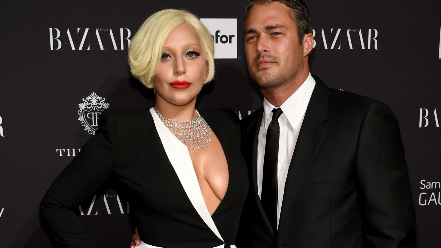 Lady Gaga and Taylor Kinney attend a Samsung and Harper's Bazaar event in New York on September 5.