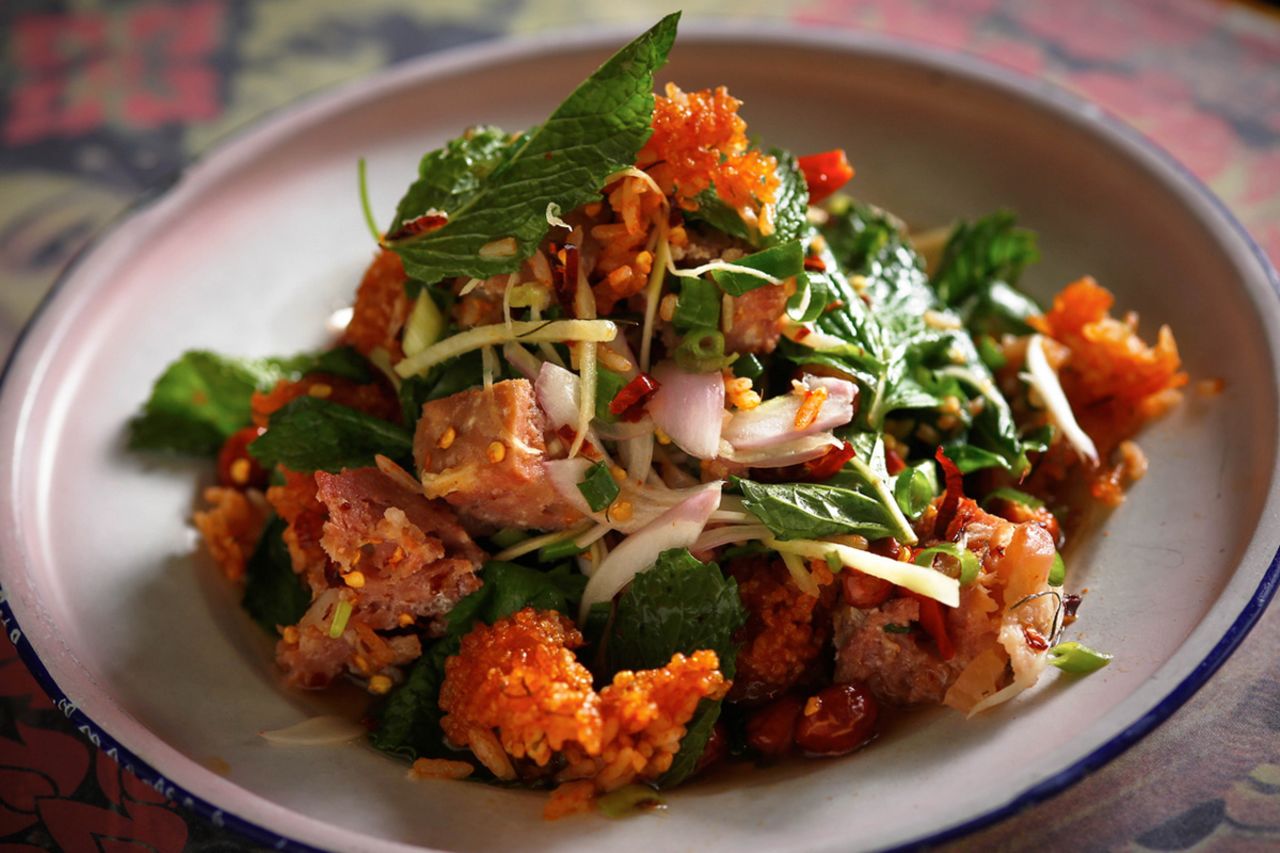 Like the original (pictured), Chachawan's Shanghai doppleganger serves northeastern Thai food.