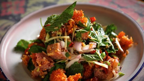 Like the original (pictured), Chachawan's Shanghai doppleganger serves northeastern Thai food.