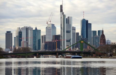 The skyline of Frankfurt, Germany's financial district is a bustling center of growth. As the world's fourth largest economy and with the second lowest unemployment rate in the EU, Germany is undoubtedly holding its own. 