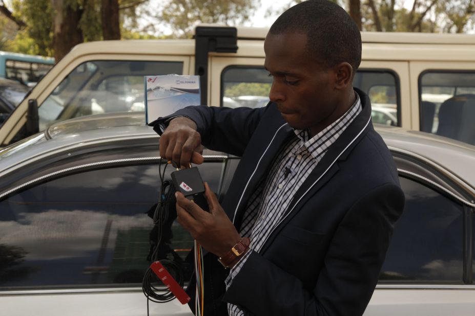 Macharia decided to start a security business after one of his relatives had his car stolen. "It was unfortunate we were not able to recover the vehicle." he said. "And I thought I could come up with a way to track it." 