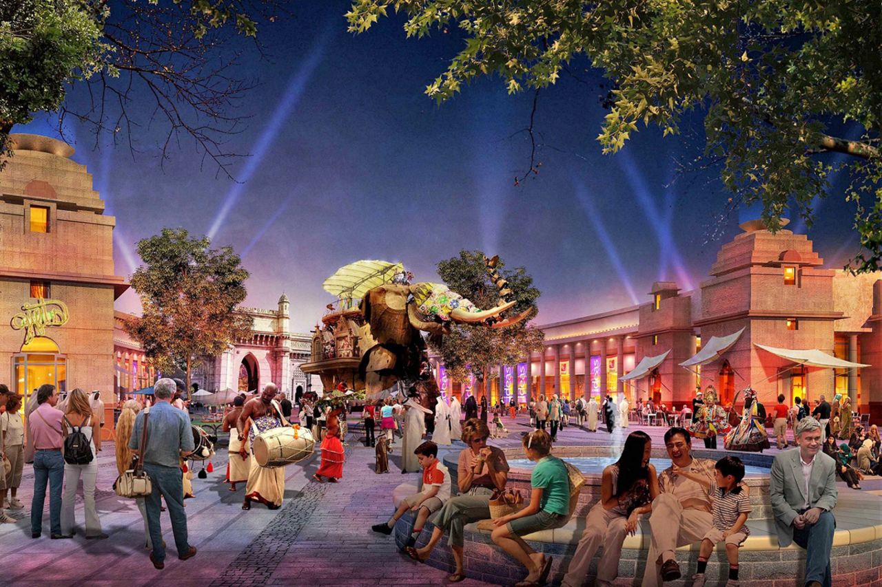 Motiongate Dubai is part of Dubai Parks & Resorts, which will also include Legoland Dubai and Bollywood Parks Dubai (pictured). 