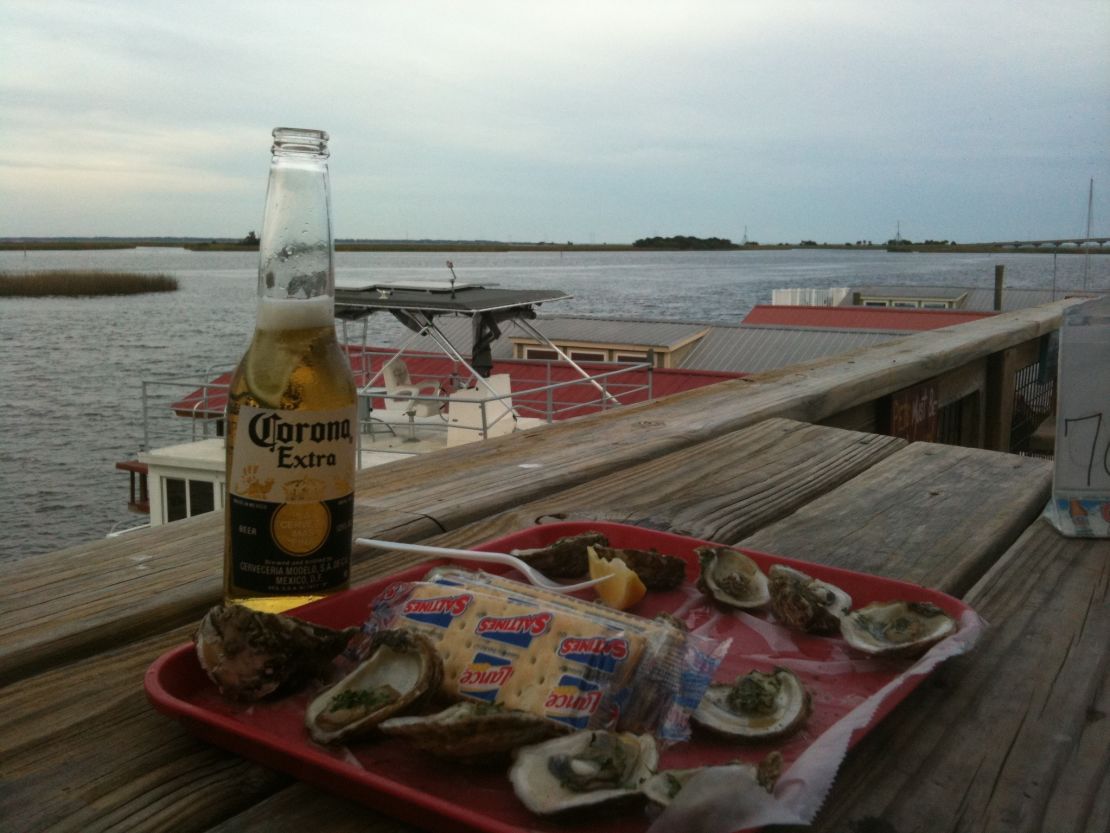 Apalachicola is beloved for its oysters. Up the Creek Raw Bar offers a fantastic view to go along with oysters on the half shell.