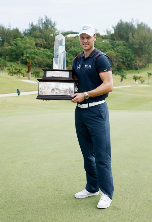 Martin Kaymer was crowned PGA Grand Slam of Golf champion in the spectacular environs of Bermuda, in a tournament that pits the year's major winners against each other.