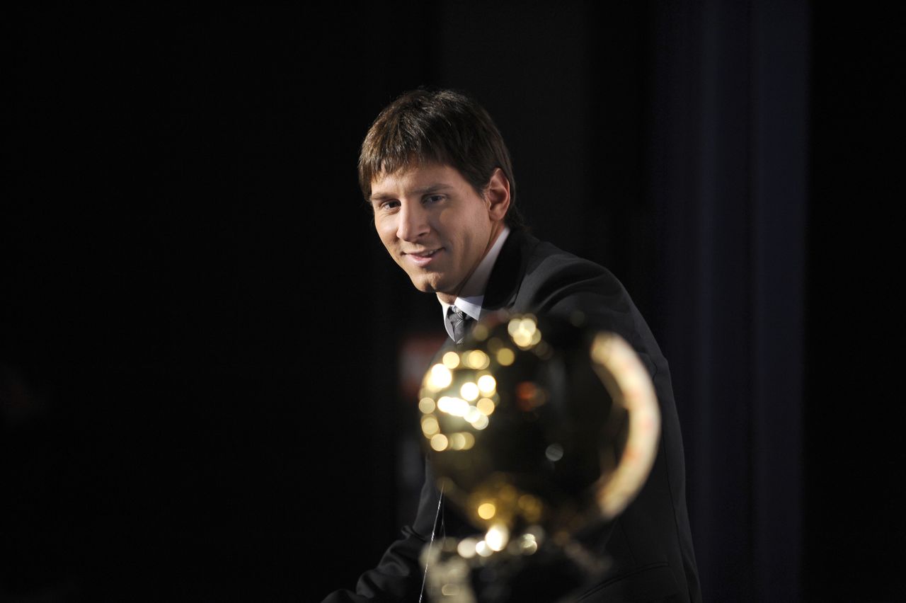 Messi's contribution to Barca's success was recognized as he was awarded the Ballon d'Or, the prize annually awarded to the world's best player. He has gone on to lift the gong on three further occasions.