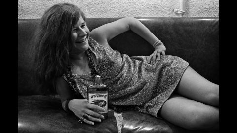 In a famous photo, Marshall captured Janis Joplin backstage at Winterland in 1968.
