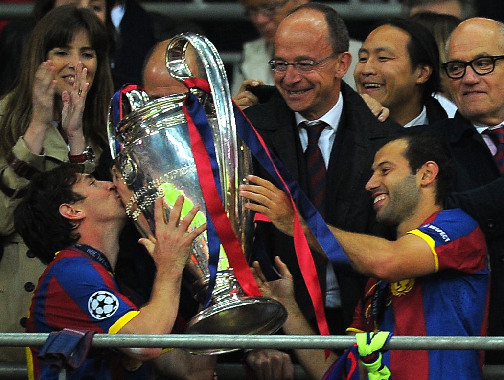 By May 2011, he had fired Barca into another Champions League final, once again against Man Utd at Wembley. Messi scored as Barca outclassed the English champions, securing a comfortable 3-1 win and third European Cup triumph in six years. Predictably, Messi was awarded a third straight Ballon d'Or in December 2011.