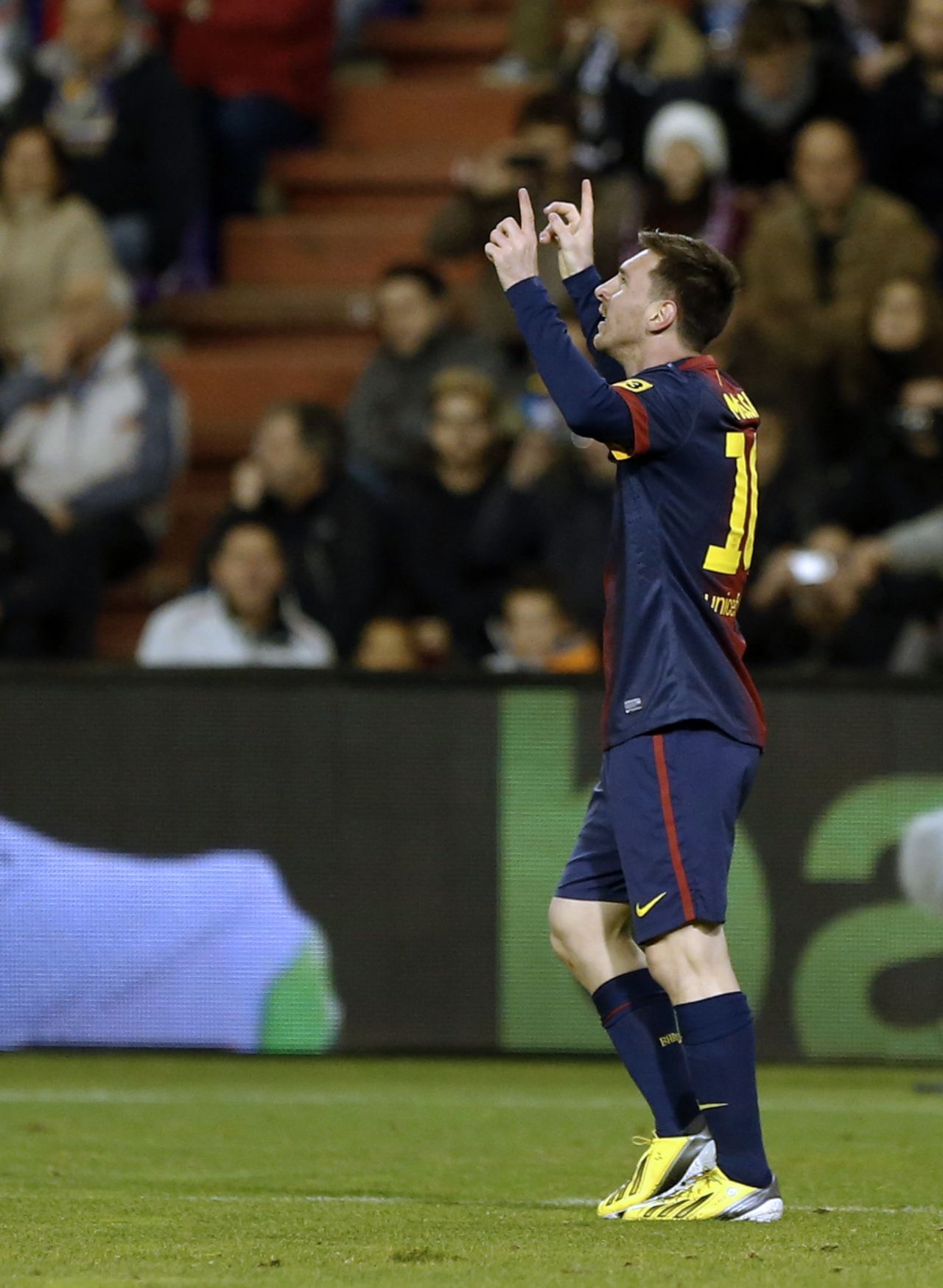 Messi's goalscoring exploits scaled new heights in 2012. A strike against Valladolid on December 22 was his 91st of the calendar year, breaking a record previously held by Germany's Gerd Muller.