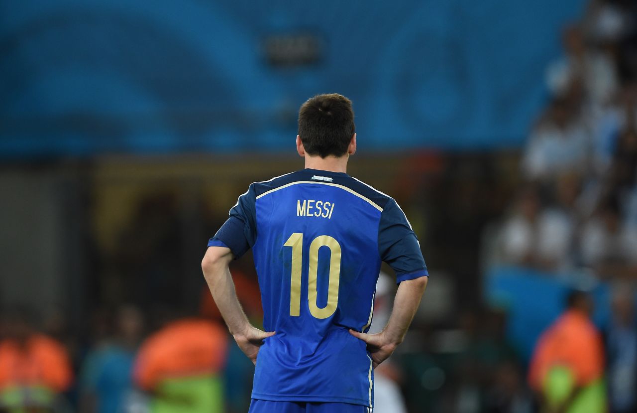 Messi led Argentina at the 2014 World Cup in Brazil earlier this year. As captain, he scored four as the South Americans advanced to a final meeting with Germany. However, even Messi couldn't guide Argentina to football's greatest prize, as Mario Gotze scored in extra-time to seal a win for the Germans.