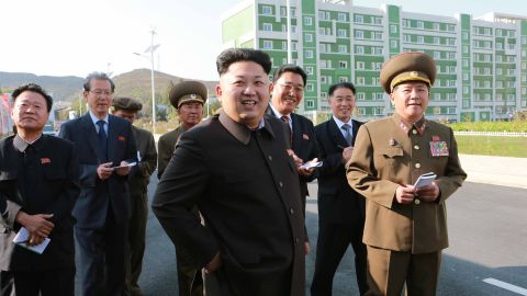 This undated photo, released Tuesday, October 14, by the KCNA, shows Kim inspecting a housing complex in Pyongyang, North Korea. International speculation about Kim went into overdrive after he failed to attend events on Friday, October 10, the 65th anniversary of the Workers' Party. He hadn't been seen in public since he reportedly attended a concert with his wife on September 3.