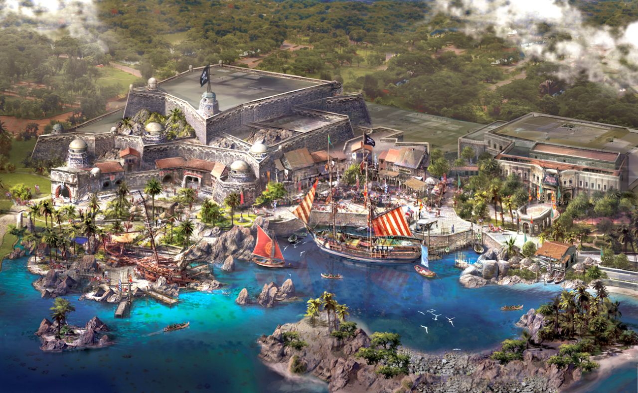 Caribbean-like greenery and pirates are coming to Shanghai Disney at Treasure Cove. 