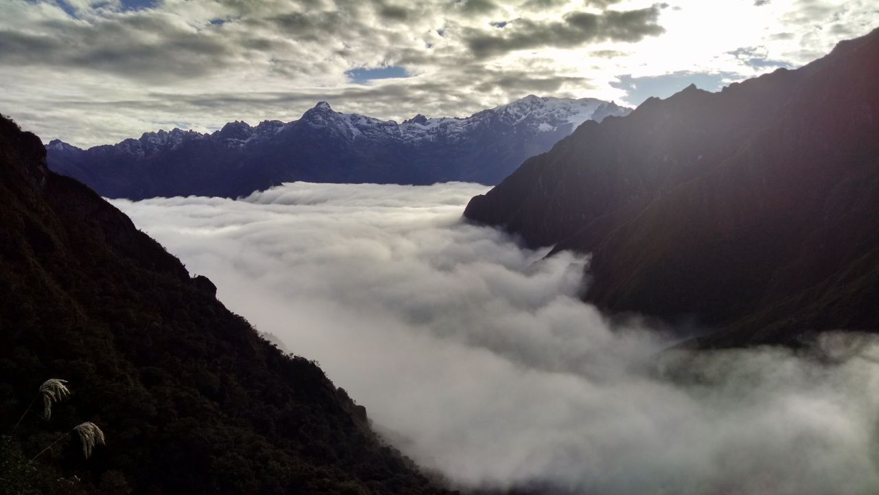 Snow covered peaks of the Andes Mountain line the<a href="http://ireport.cnn.com/docs/DOC-1167895"> Inca Trail</a> that runs through Peru. The<a href="http://www.incatrailperu.com/" target="_blank" target="_blank"> 26-mile path</a> offers a unique view of the region's varied landscape, with sights of the forest, jungle and mountain scenery.
