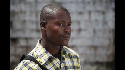 Survivor Moses Lansanah, 30, said he lost his pregnant fiance, Amifete, who was 9 months pregnant with his child, when she died of Ebola.