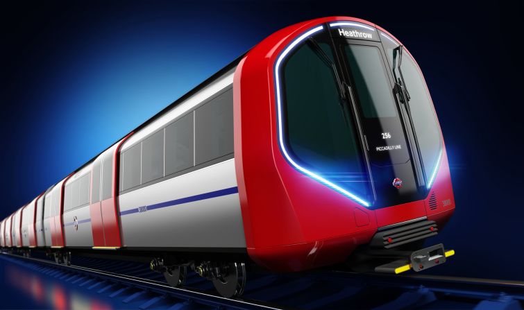 The new London Underground Tube train has been unveiled. It is both futuristic and in line with existing designs -- but is driverless.