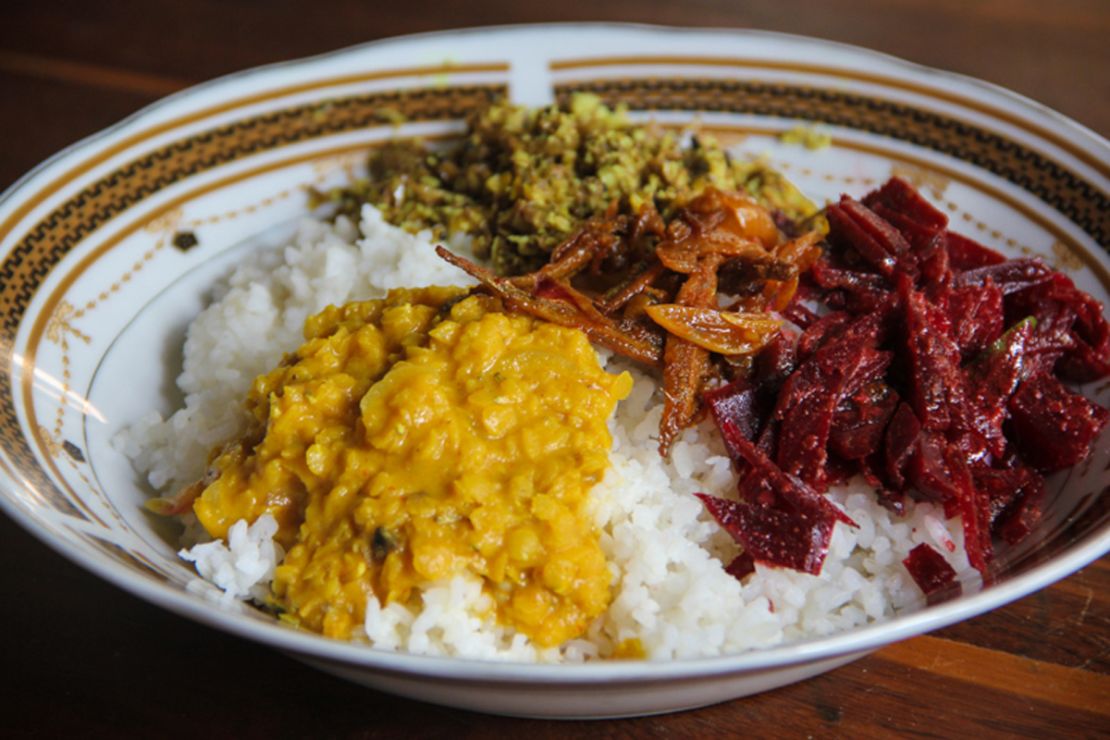 Parippu, or dhal curry, is a staple in any Sri Lankan restaurant or household.