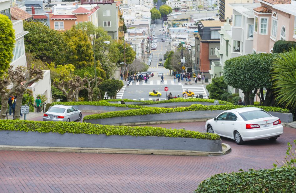 A block of San Francisco's Lombard Street has so many zig-zags that the one-way lane is dubbed the "crookedest street in the world." There's a reason behind the design that keeps tourists gawking: The switchbacks keep cars from careening down the steep street at an unsafe speed.