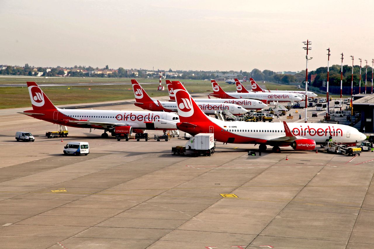 Tegel-based Air Berlin says delays in opening Tegel's replacement, Berlin Brandenburg Airport, have hobbled its expansion plans.