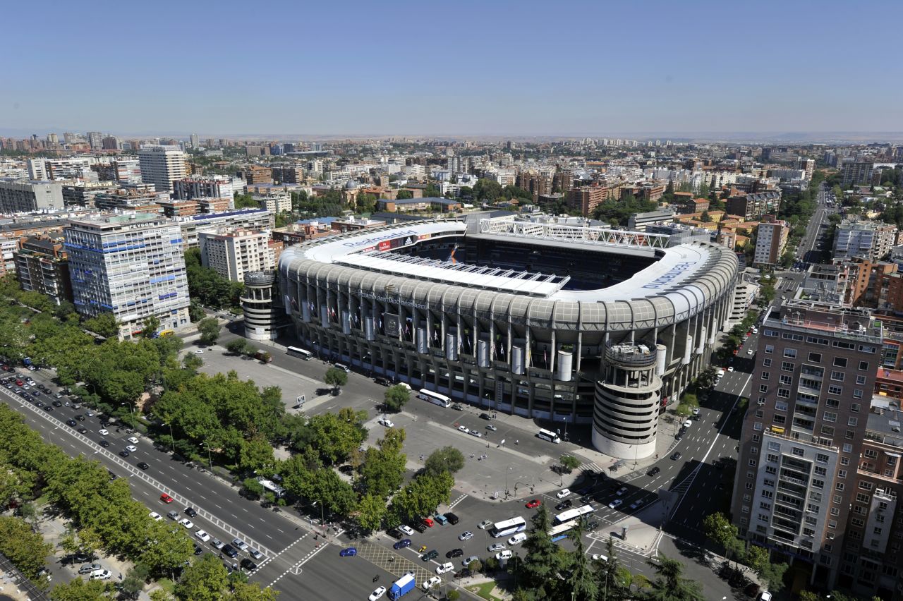 How the Bernabeu looks today... 