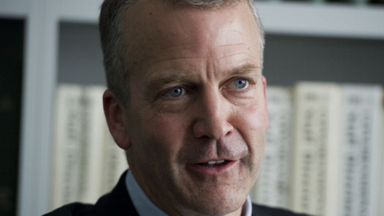 Dan Sullivan, Republican senate candidate from Alaska, is interviewed in Roll Call's Washington office, June 4, 2014. (Photo By Tom Williams/CQ Roll Call)