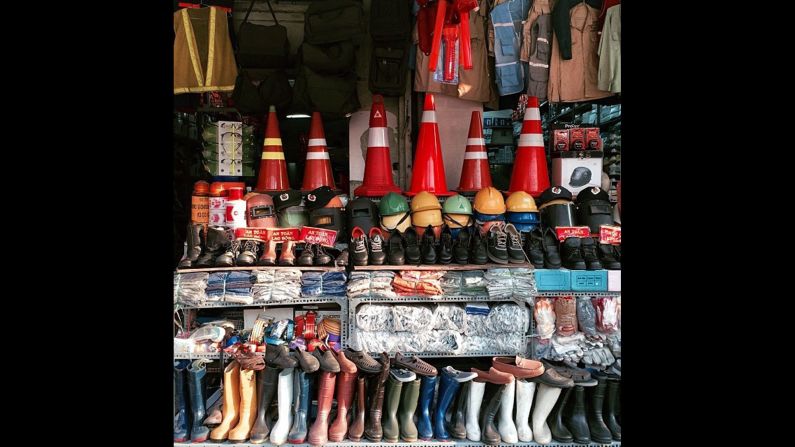 <a href="http://instagram.com/p/jj6bpVixUT" target="_blank" target="_blank">Christina Bennetzen</a> loves how every street in Ho Chi Minh City, Vietnam, sells one thing. This particular street specializes in building and safety equipment.