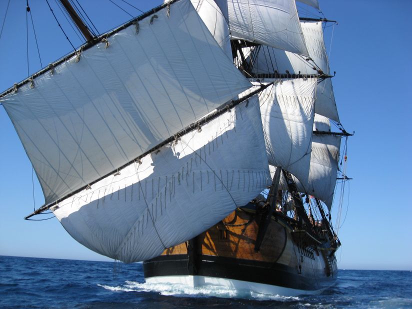 During 2011 and 2012, the HMS Endeavour circumnavigated the whole of Australia.