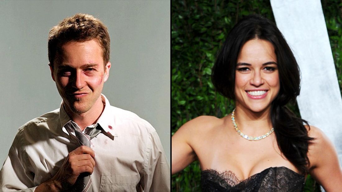 Edward Norton captivated audiences in "Fight Club." Michelle Rodriguez could do the same, and let's not forget she played a fighter in the 2000 film "Girlfight." 