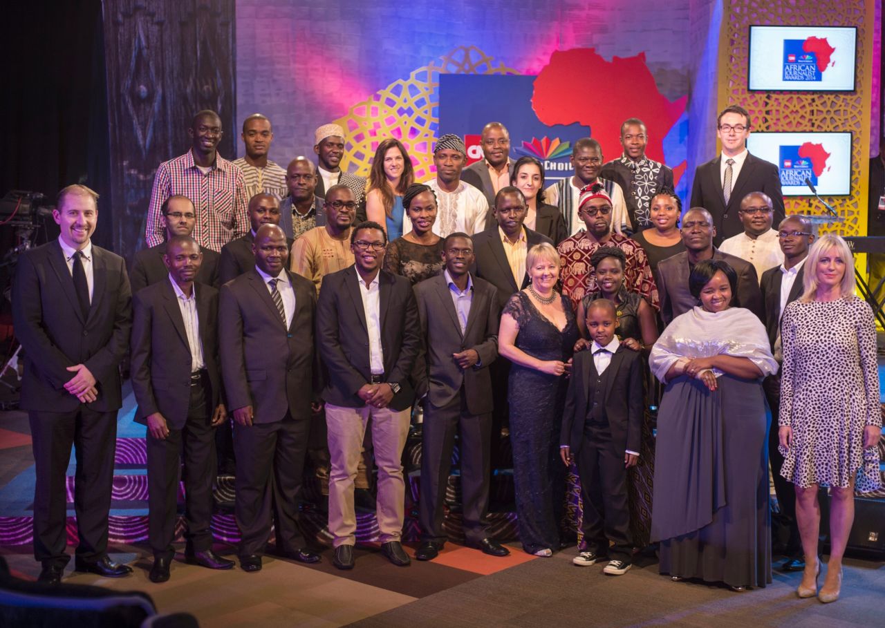Finalists and judges gather ahead of the ceremony in Dar es Salaam, Tanzania, on October 18.