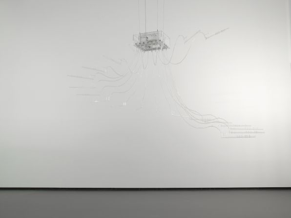 Welsh conceptual artist Cerith Wyn Evans also contributed a commissioned work. 