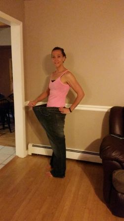 After three years of a concentrated effort working out, eating healthy and "juicing," she's really toned up.