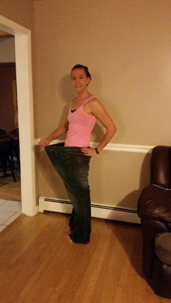 After three years of a concentrated effort working out, eating healthy and "juicing," she's really toned up.
