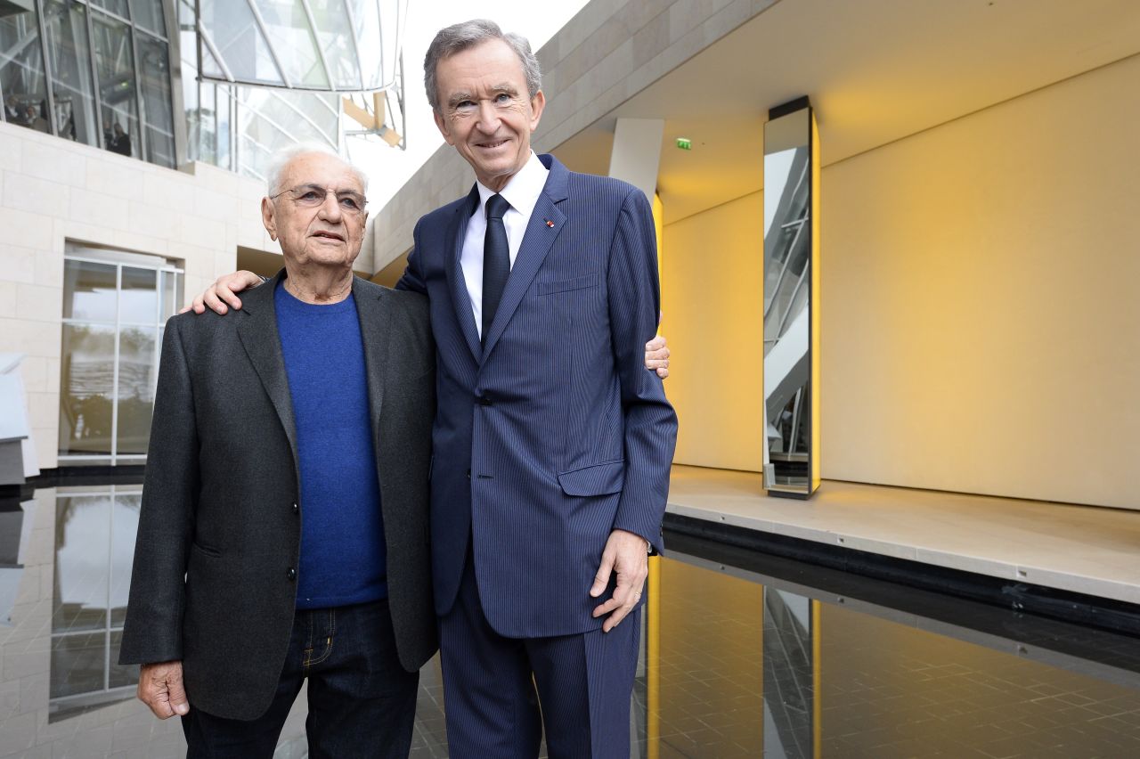 LVMH CEO Bernard Arnault, the richest man in France, first met with Gehry to plan the commission in 2001. 
