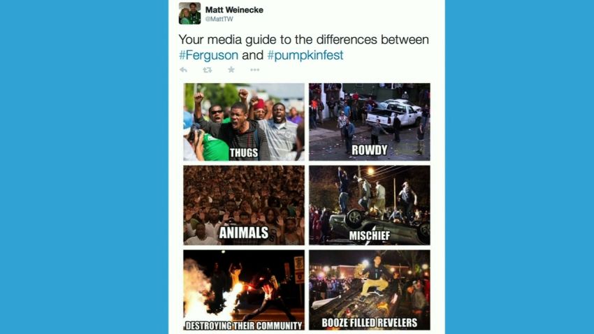 Ferguson vs Keene tweet