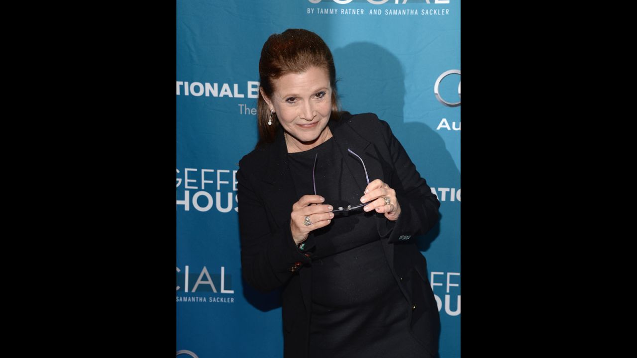 May the birthday force be with Carrie Fisher! The "Star Wars" actress celebrated her 58th birthday on October 21 and <a href="http://www.dailymail.co.uk/tvshowbiz/article-2801268/carrie-fisher-celebrates-turning-58-dines-harrison-ford-star-wars-episode-vii-stars.html" target="_blank" target="_blank">was seen partying with her "Star Wars: Episode VII"</a> co-stars. The actress has recently gotten in top shape, <a href="http://www.today.com/popculture/metal-bikini-time-carrie-fisher-has-lost-40-pounds-star-2D79639086" target="_blank" target="_blank">perhaps to slip into that famous metal bikini</a> once again. 